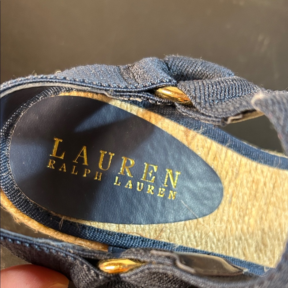 Lauren Ralph Lauren Navy Sandals - Picture 2 of 4